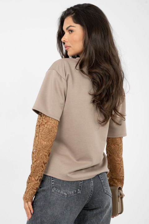 Bluzka Model IT-BZ-22128.27 Dark Beige - Italy Moda