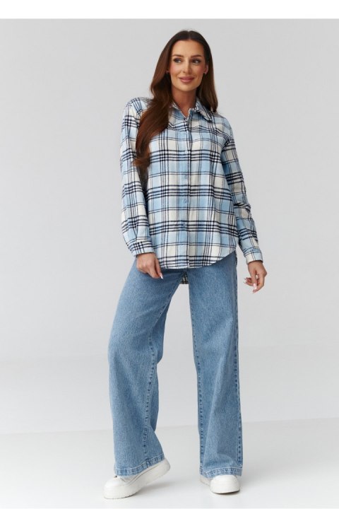 Koszula Damska Model C35 Wzór 11 - Makadamia