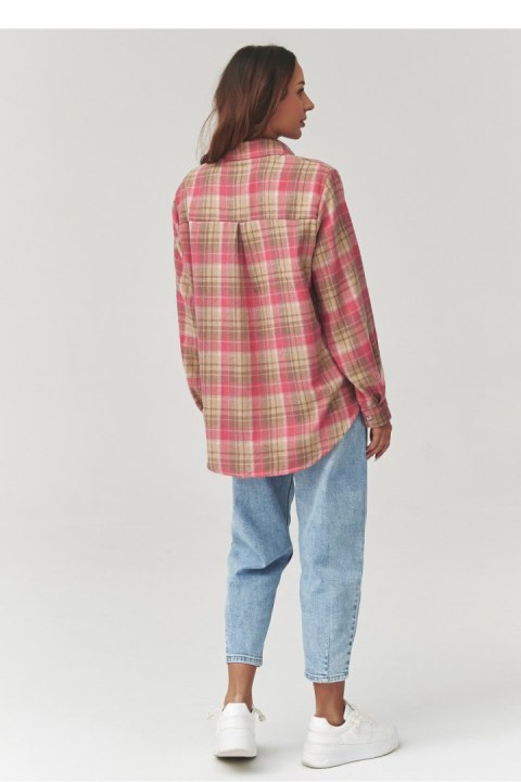 Koszula Damska Model C35 Wzór 3 - Makadamia