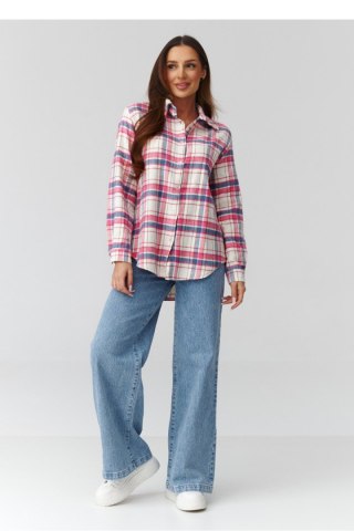 Koszula Damska Model C35 Wzór 7 - Makadamia