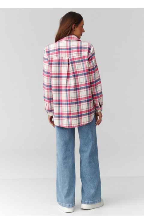 Koszula Damska Model C35 Wzór 7 - Makadamia