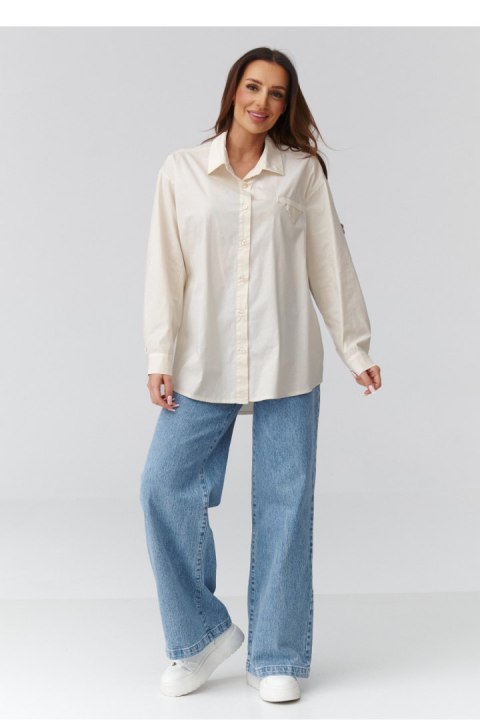 Koszula Damska Model C46 Light Beige - Makadamia