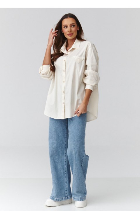 Koszula Damska Model C46 Light Beige - Makadamia