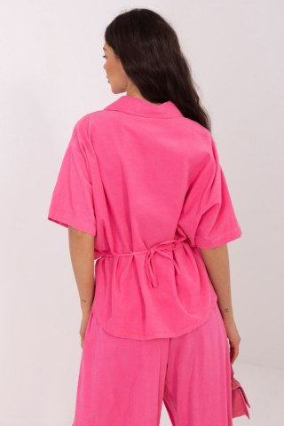 Koszula Damska Model IT-KS-FL10320.12 Dark Pink - Italy Moda