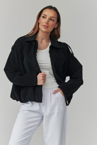 Kurtka Damska Model C48 Black - Makadamia