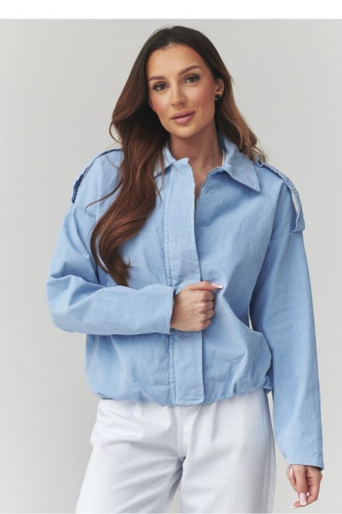 Kurtka Damska Model C48 Błękit - Makadamia