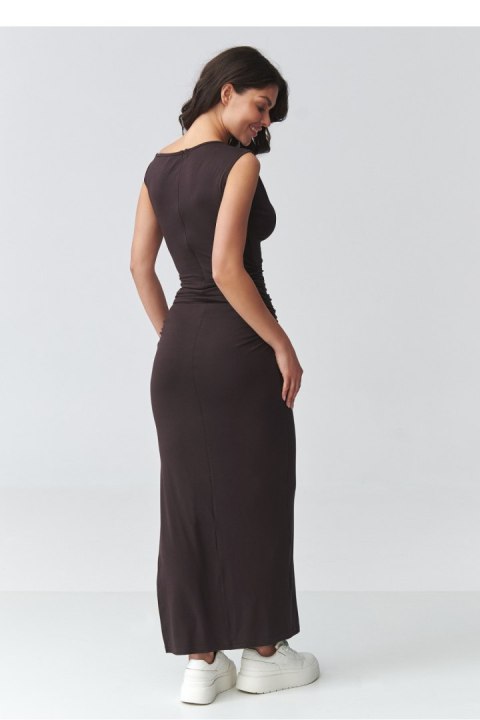 Sukienka Model M928 Dark Chocolate - Makadamia
