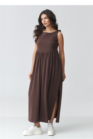 Sukienka Model M932 Dark Chocolate - Makadamia