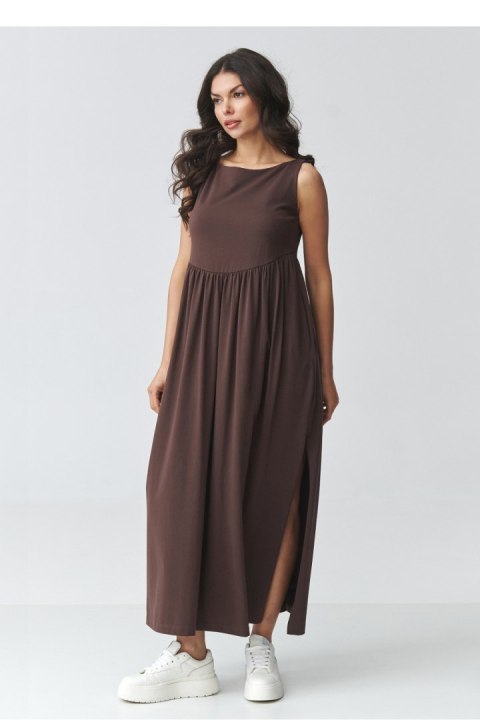 Sukienka Model M932 Dark Chocolate - Makadamia