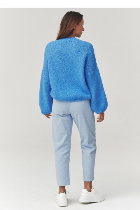 Sweter Damski Model C37 Blue Jeans - Makadamia