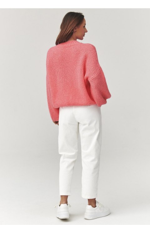 Sweter Damski Model C37 malina - Makadamia
