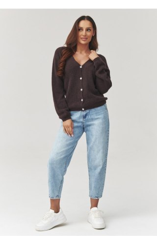 Sweter Damski Model C38 Czekolada - Makadamia