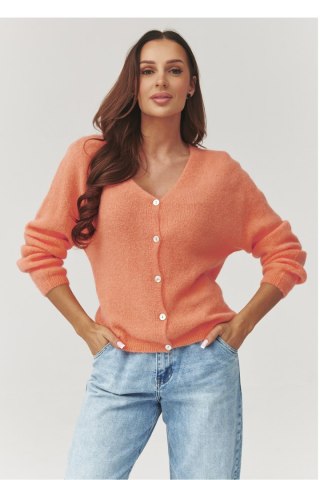 Sweter Damski Model C38 Orange - Makadamia