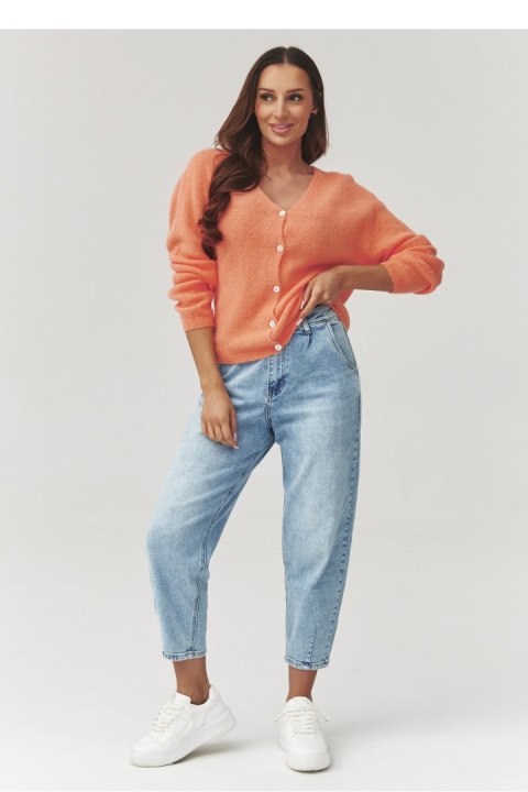 Sweter Damski Model C38 Orange - Makadamia
