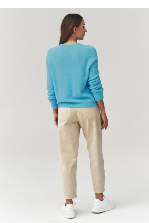 Sweter Damski Model C40 Błękit - Makadamia