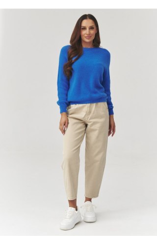 Sweter Damski Model C40 Blue Jeans - Makadamia