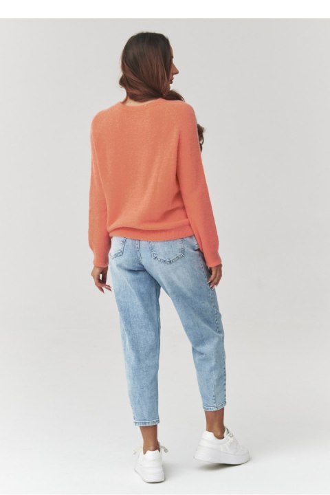 Sweter Damski Model C40 Coral - Makadamia