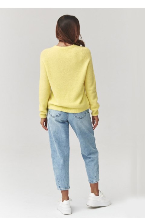 Sweter Damski Model C40 Yellow - Makadamia