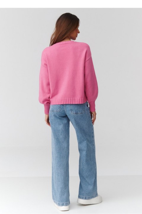 Sweter Damski Model C43 Baby Pink - Makadamia