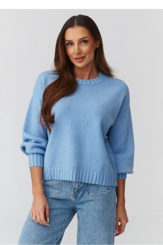 Sweter Damski Model C43 Blue - Makadamia