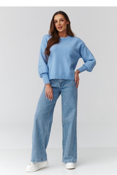 Sweter Damski Model C43 Blue - Makadamia