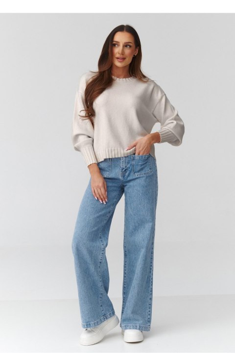 Sweter Damski Model C43 Light Beige - Makadamia