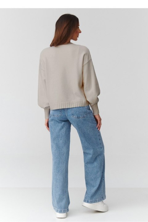 Sweter Damski Model C43 Light Beige - Makadamia