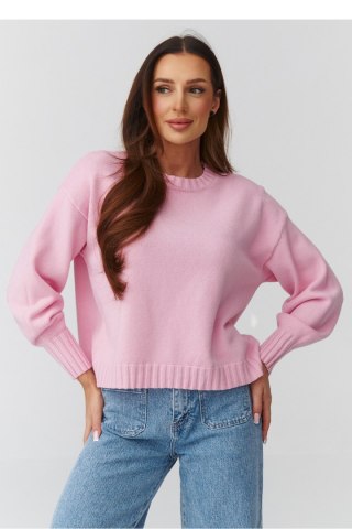Sweter Damski Model C43 Powder Pink - Makadamia