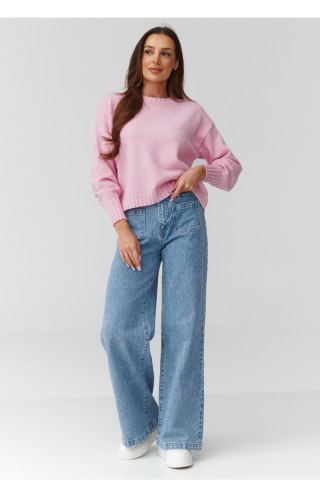 Sweter Damski Model C43 Powder Pink - Makadamia