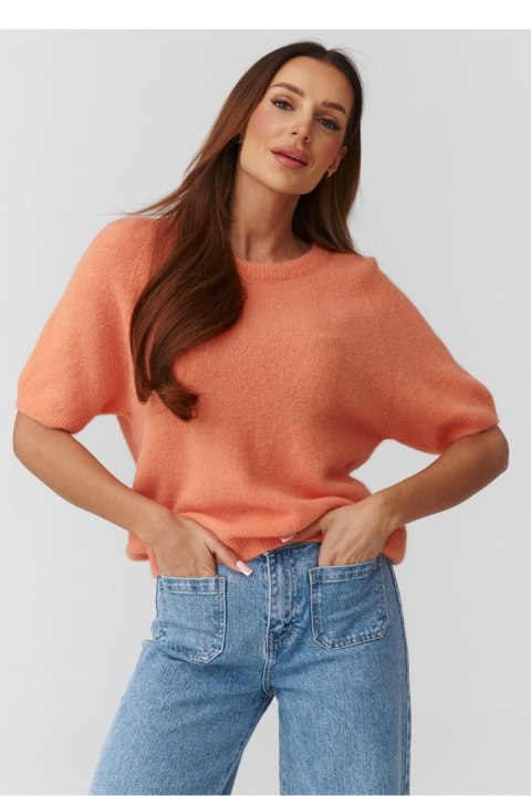 Sweter Damski Model C45 Coral - Makadamia