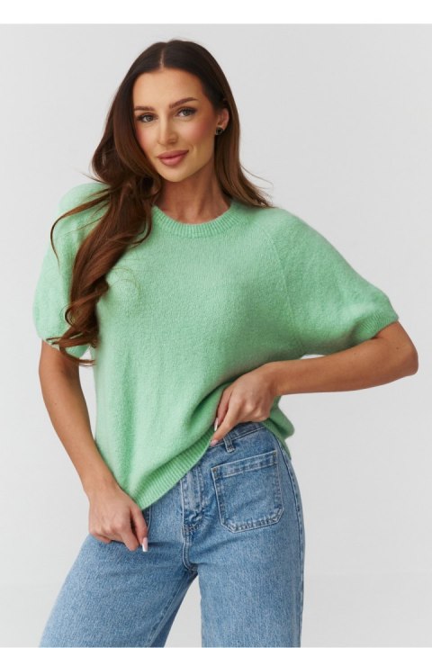 Sweter Damski Model C45 Green - Makadamia