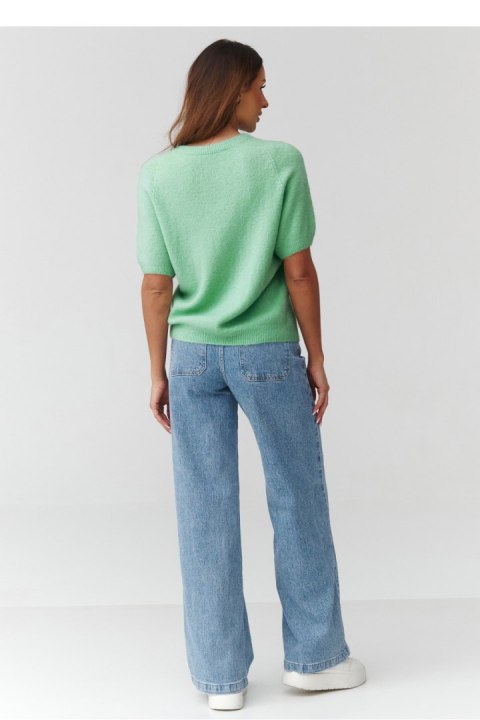 Sweter Damski Model C45 Green - Makadamia