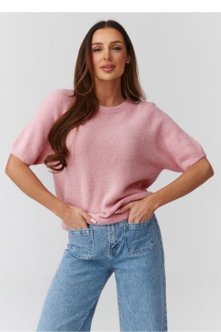 Sweter Damski Model C45 Powder Pink - Makadamia