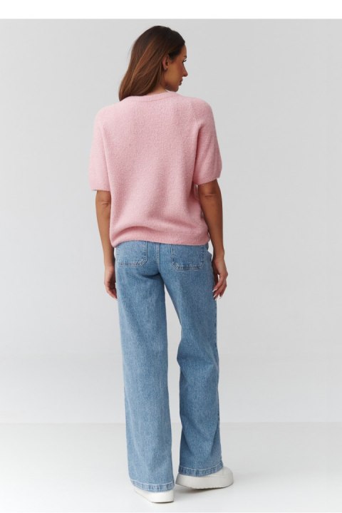 Sweter Damski Model C45 Powder Pink - Makadamia