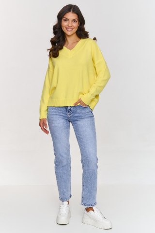 Sweter Damski Model S158 Yellow - Makadamia