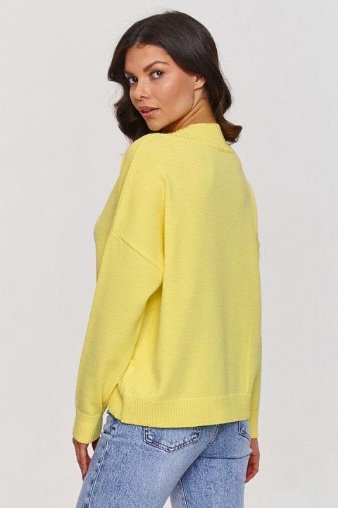 Sweter Damski Model S158 Yellow - Makadamia