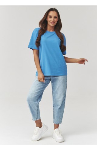 Tshirt Damski Model C41 Blue Jeans - Makadamia