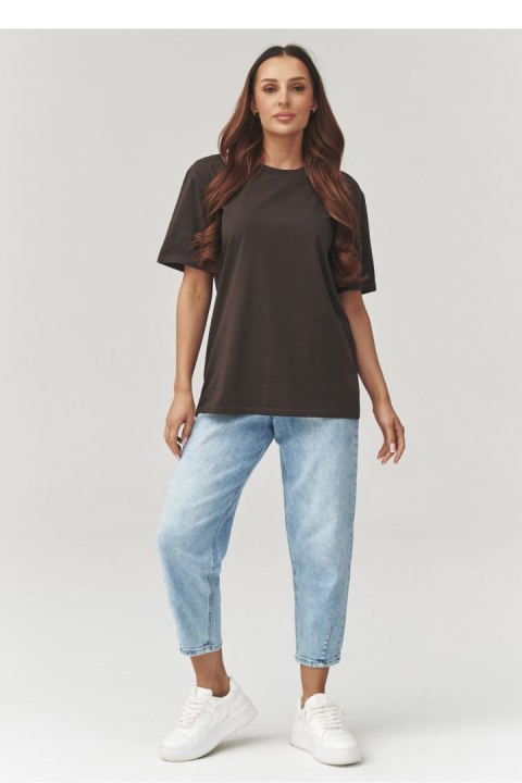 Tshirt Damski Model C41 Czekolada - Makadamia