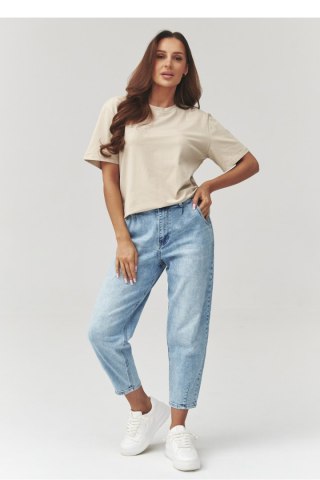 Tshirt Damski Model C41 Light Beige - Makadamia