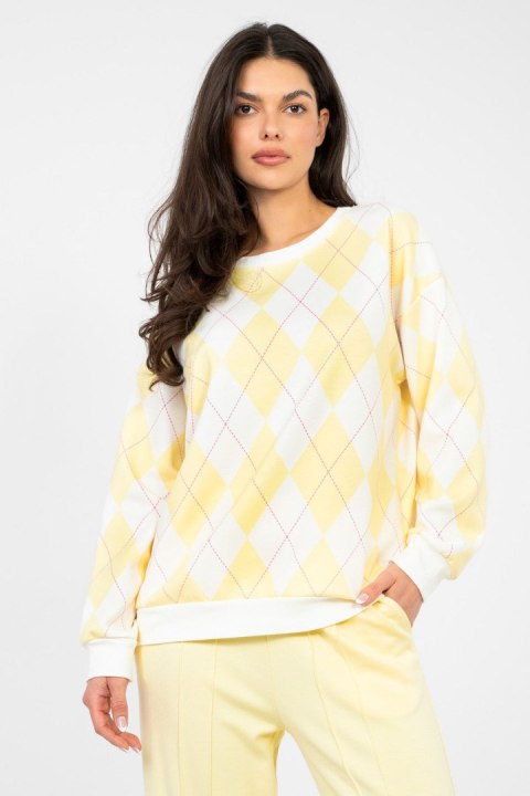Bluza Damska Model MI-BL-4003.65 Yellow - Italy Moda
