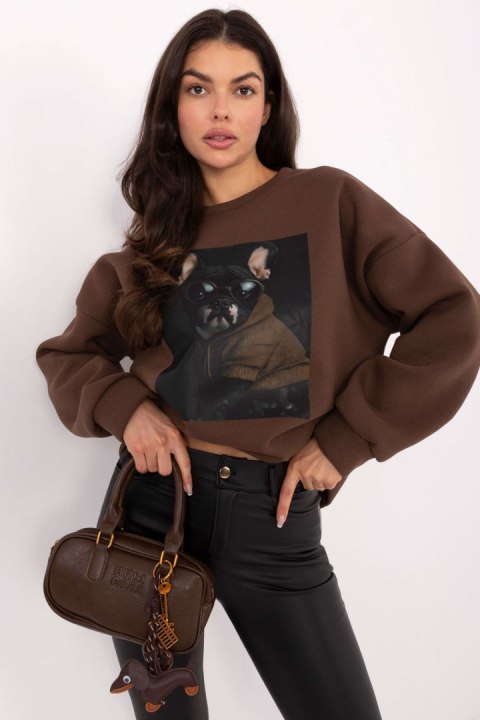 Bluza Damska Model MI-BL-4216-1.82 Brown - Italy Moda