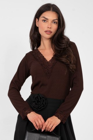 Bluzka Model IT-BZ-22081.28 Dark Brown - Italy Moda