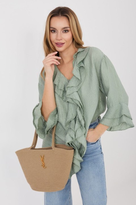 Koszula Damska Model IT-KS-81863.11P Khaki - Italy Moda