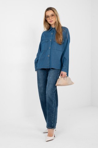 Koszula Damska Model IT-KS-FL9968.28 Blue - Italy Moda