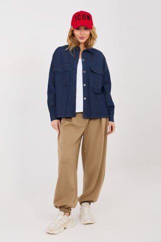 Koszula Damska Model IT-KS-FL9968.28 Navy - Italy Moda