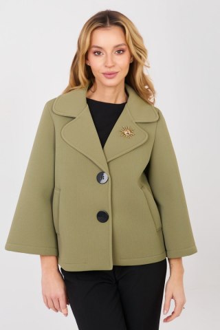 Płaszcz Damski Model IT-KR-FL8159-1.29 Khaki - Italy Moda
