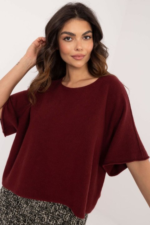 Sweter Damski Model IT-SW-0811.82P Bordo - Italy Moda