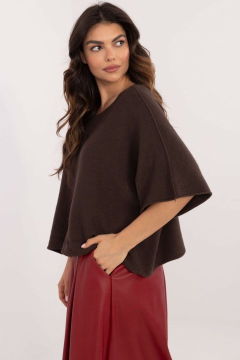 Sweter Damski Model IT-SW-0811.82P Dark Brown - Italy Moda