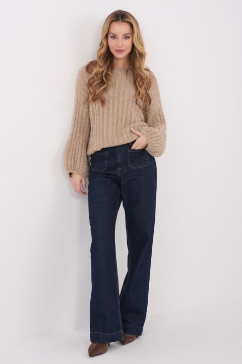 Sweter Damski Model MI-SW-1215.51 Dark Beige - Italy Moda