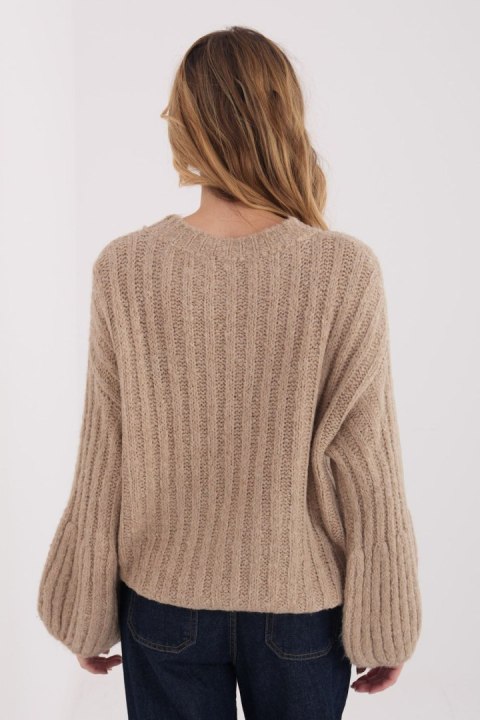 Sweter Damski Model MI-SW-1215.51 Dark Beige - Italy Moda